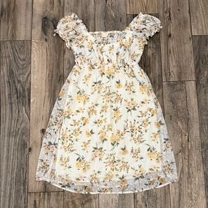 Floral Dress with Ruffled Sleeves From Altar’d State